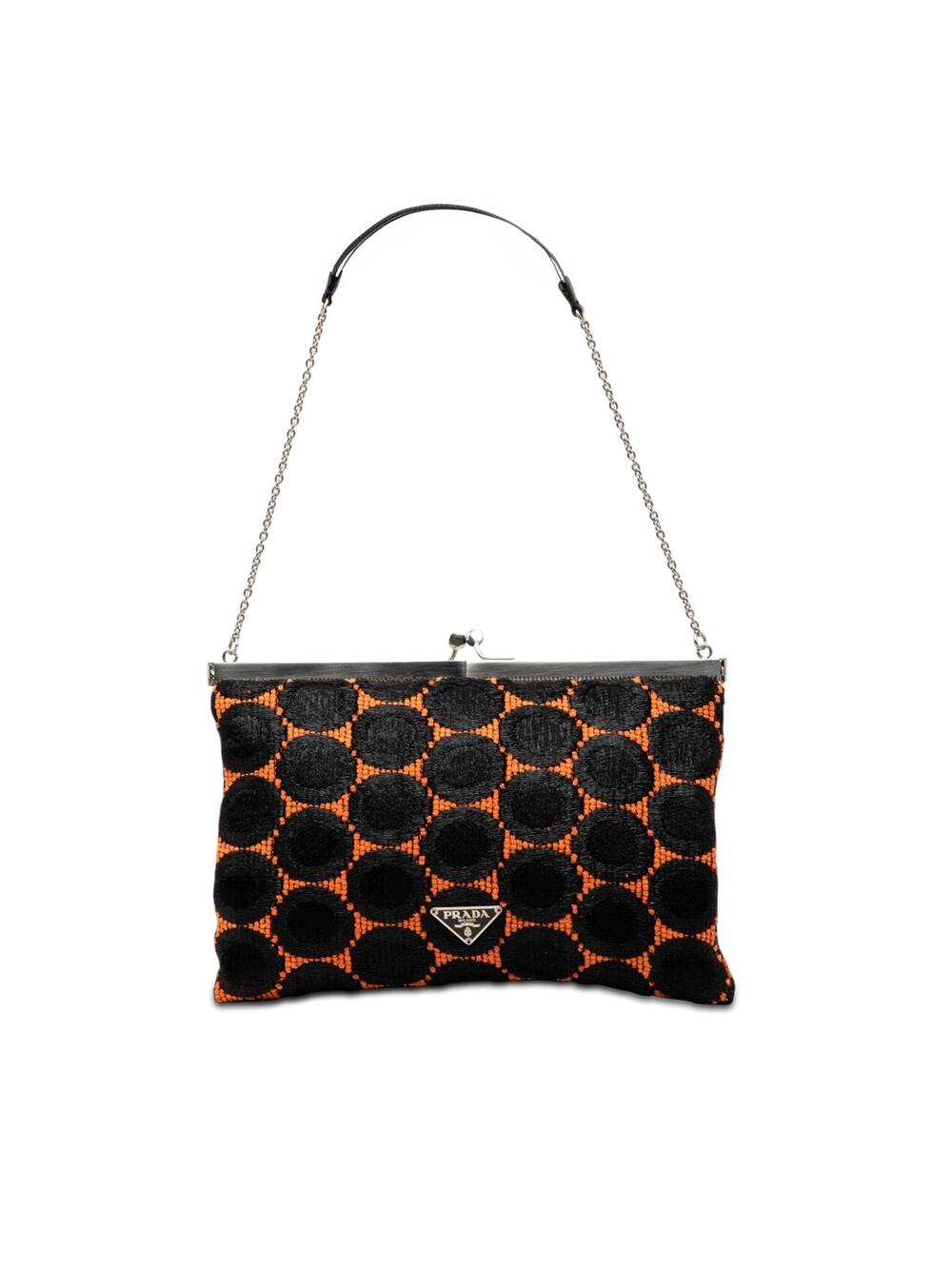 Prada Jacquard Kisslock Clutch With #299878P60B